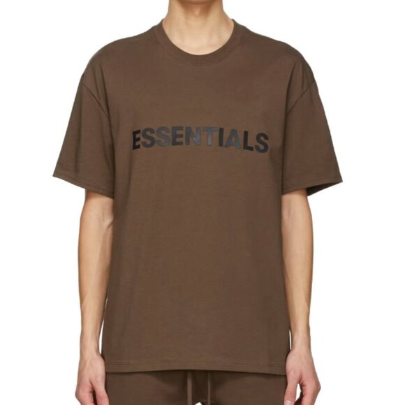 Fear of God Essentials x SSENSE T-Shirt 'Rain Drum' Brown - Picture 1 of 12